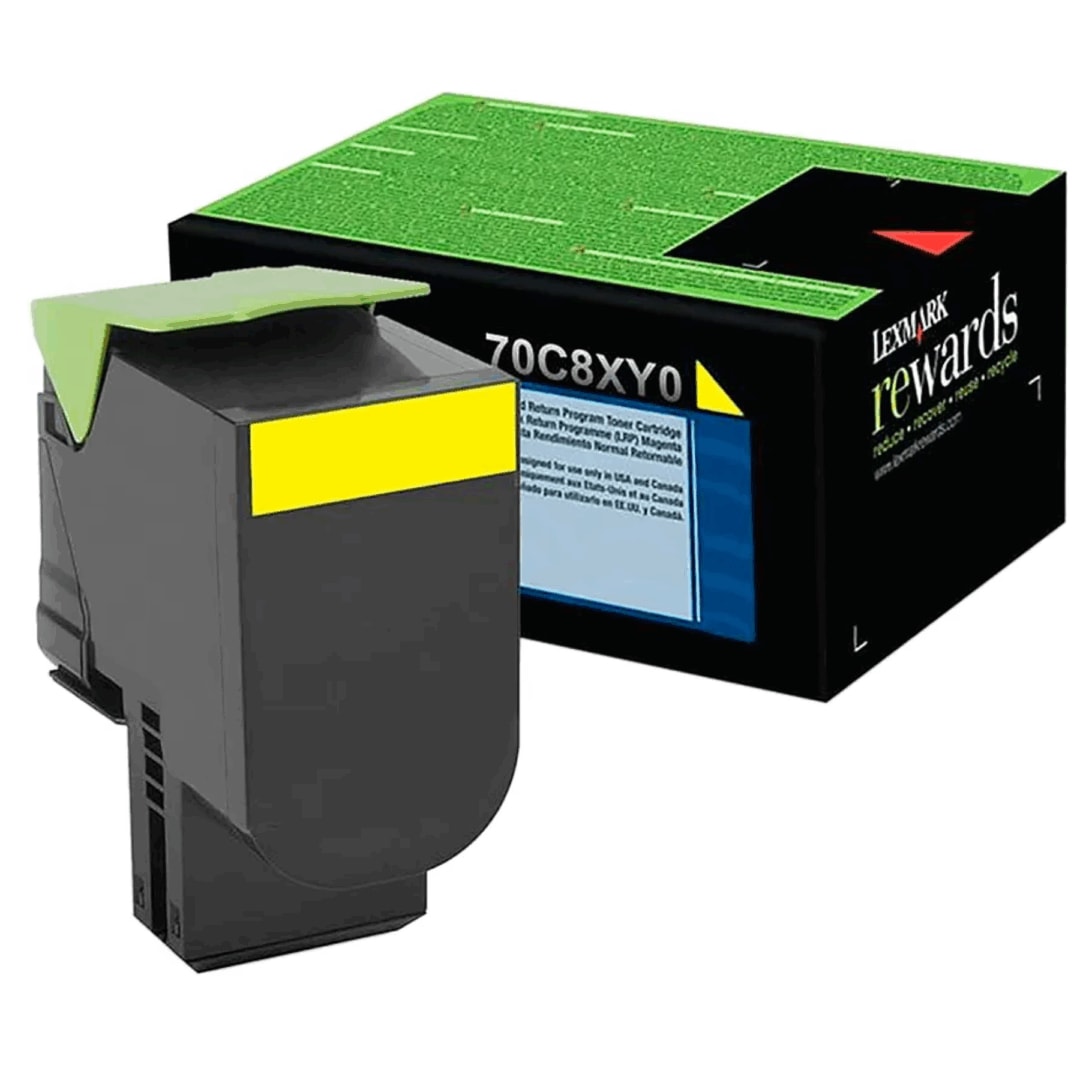  Lexmark 708XY Yellow Extra High Yield Return Program Toner Cartridge — Synapses Maroc