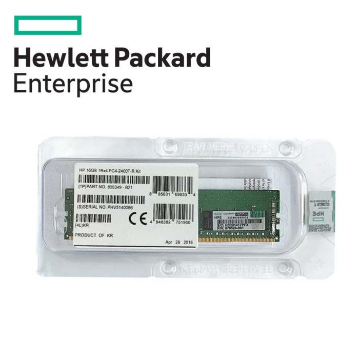  HPE 16GB 1Rx4 PC4-2400T-R Kit (Pour G9 processeur E5-26xx v4) — Synapses Maroc
