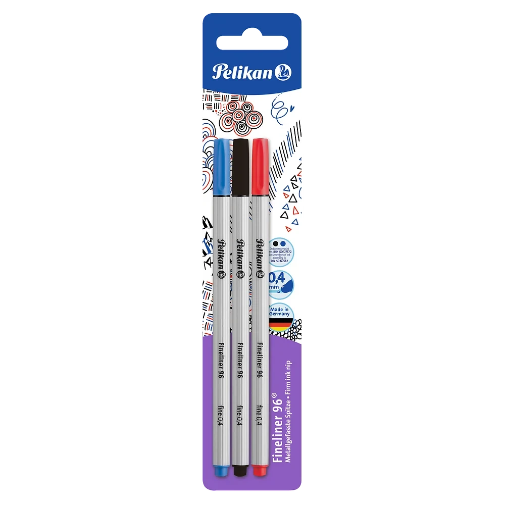  Lot de 4 stylos feutres Pelikan Inky ( 4 Coul assorties ) — Synapses Maroc
