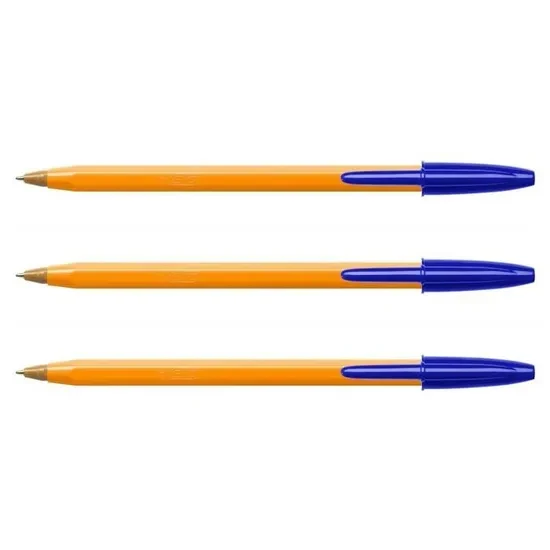  Boîte de 50 stylos Bille BIC Orange fine Coloris au choix — Synapses Maroc
