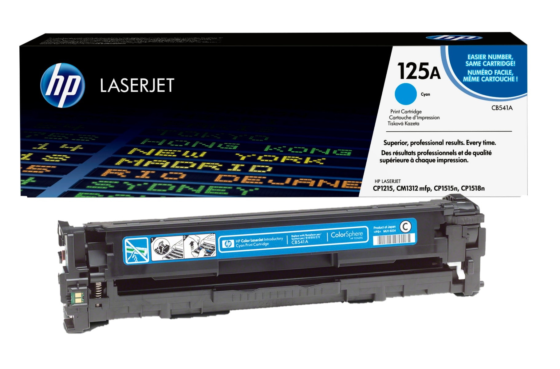 HP HP 125A (CB541A) Cyan Original LaserJet Toner Cartridge — Synapses Maroc