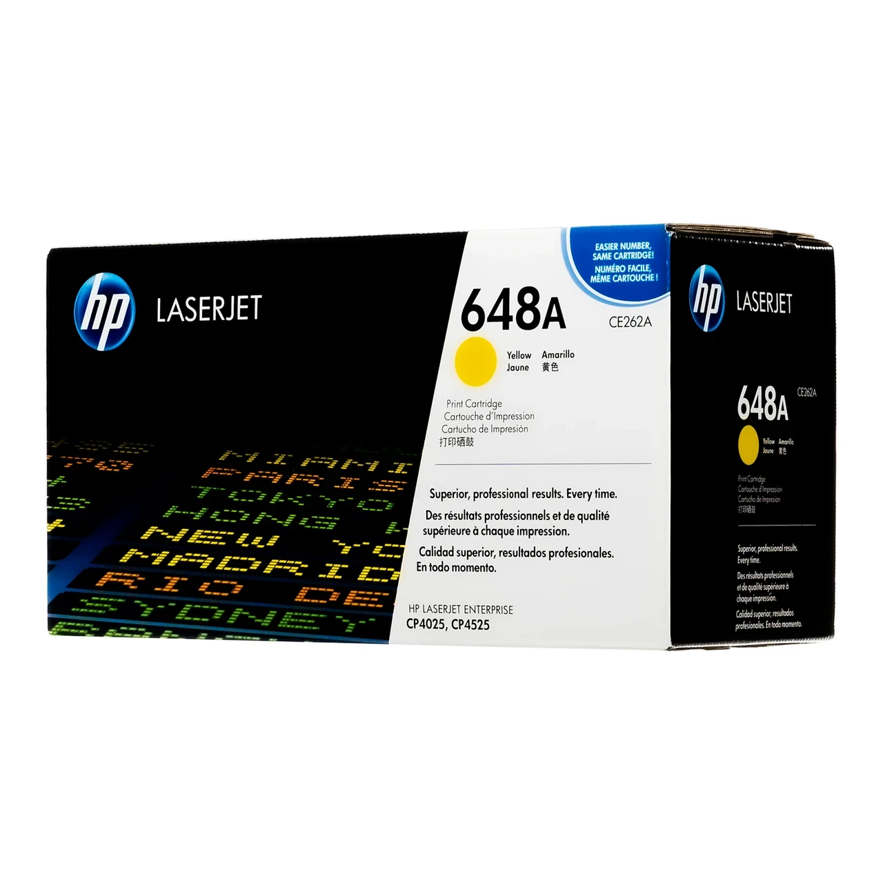 HP HP 648A CE262A Toner Jaune Authentique pour HP Color LaserJet CP4025/CP4525 — Synapses Maroc