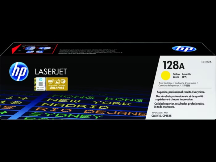 HP HP 128A Toner Jaune Authentique (CE322A) — Synapses Maroc