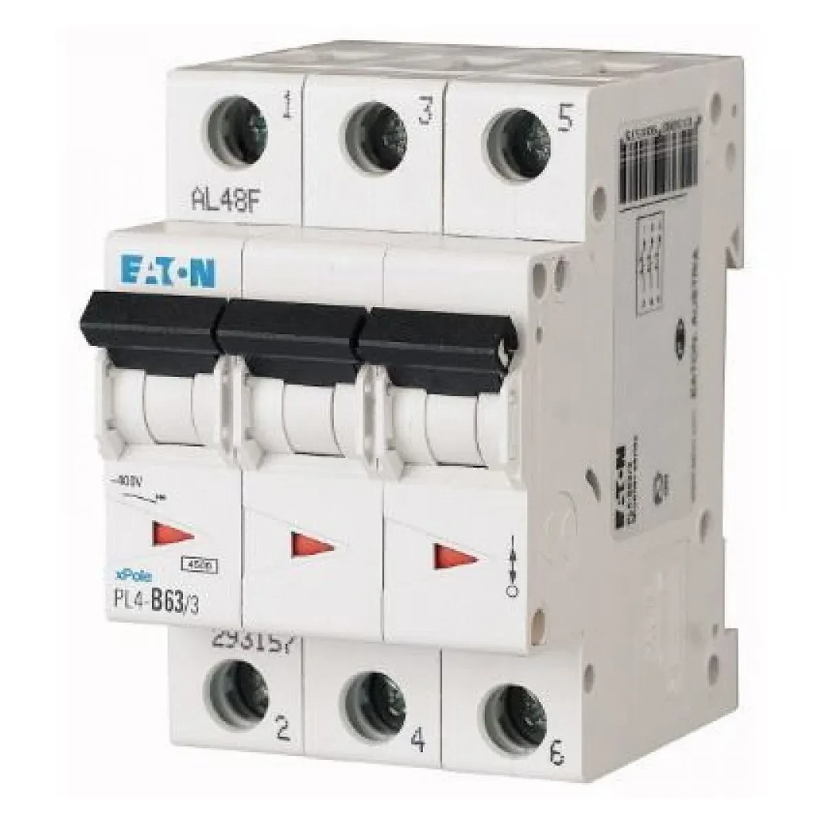 Disjoncteur modulaire 3P Courbe C 32A 4,5kA — Synapses Maroc