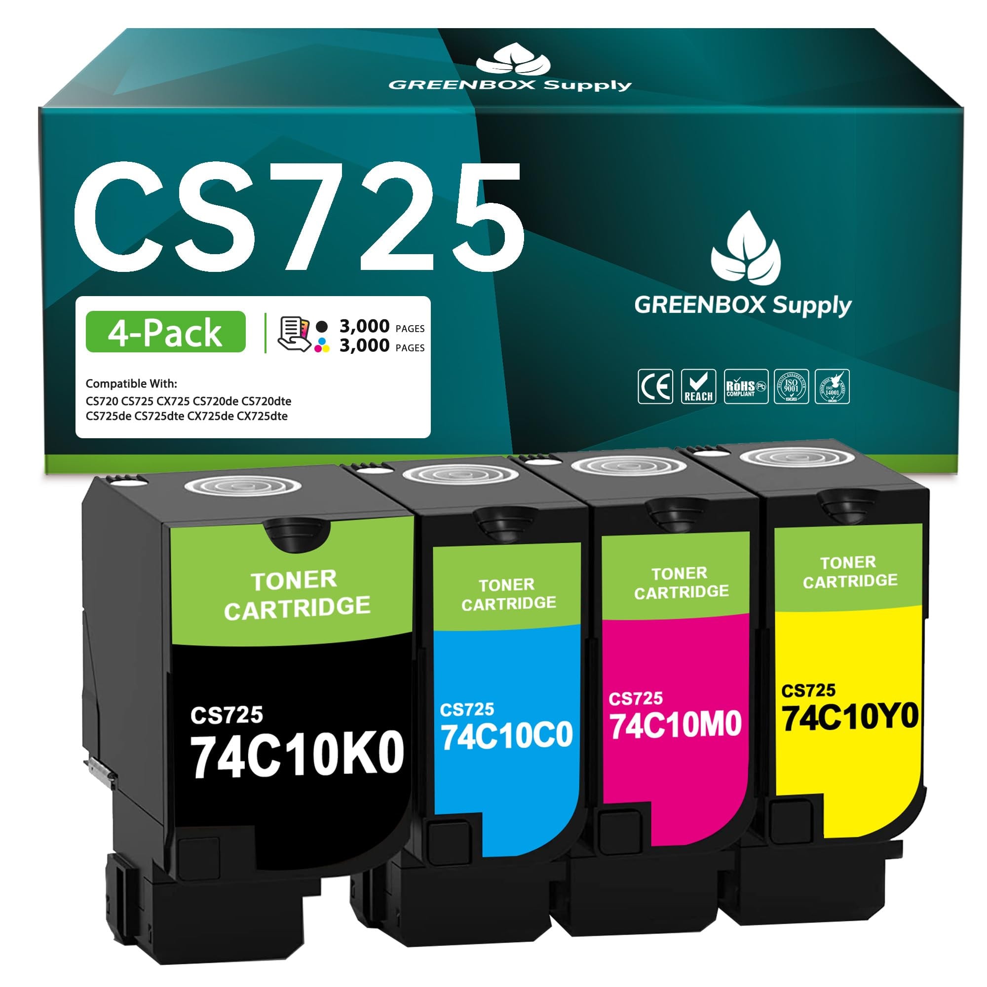  Lexmark CS720, CS/CX725 Cartouche de toner Corporate noir de 7 000 pages — Synapses Maroc