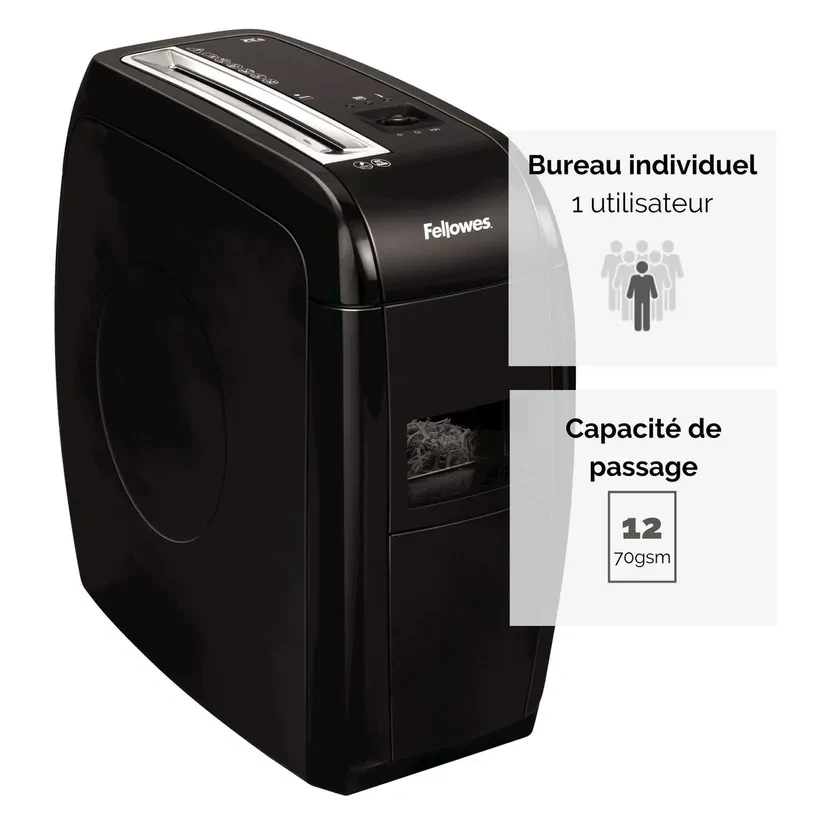  DESTRUCTEUR FELLOWES 21CS COUPE CROISÉE 12 FEUILLES — Synapses Maroc