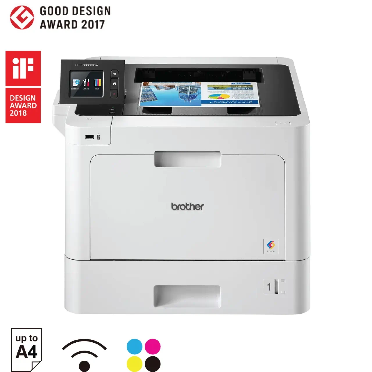  Imprimante laser couleur avec Réseau Ethernet et Wi-Fi, 31ppm,recto-verso, NFC — Synapses Maroc