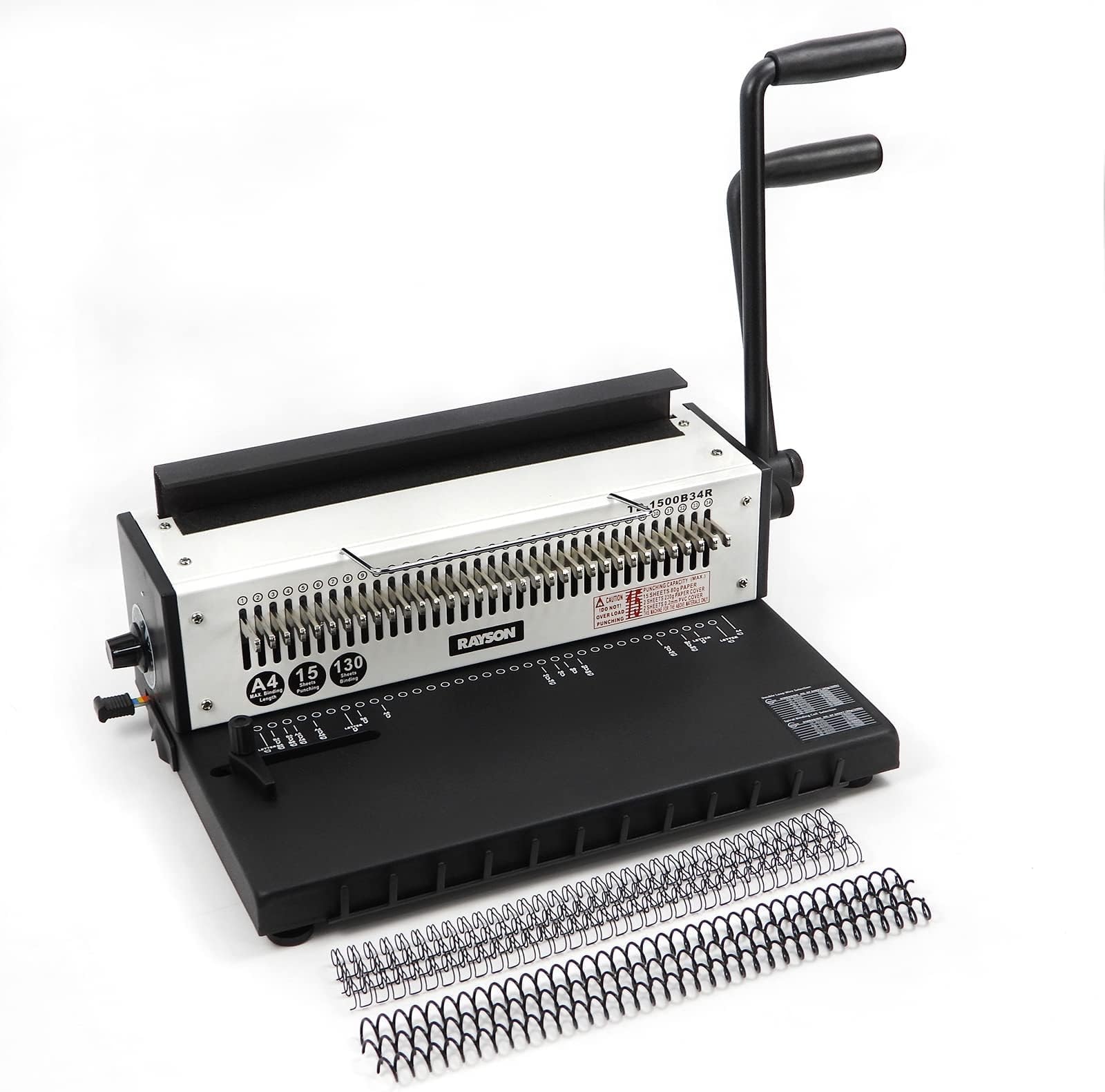  MACHINE MANUELLE DE RELIURE ET PERFORATION MÉTALLIQUE PAVO HD WIRE BINDER 130 FEUILLES — Synapses Maroc