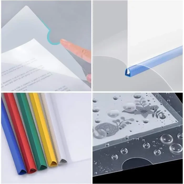  PAQUET DE 100 COUVERTURES PLASTIQUE ADORA TRANSPARENTES A4 (175 MICRONS) — Synapses Maroc