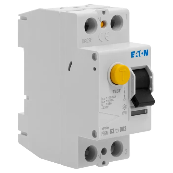  Interrupteur différentiel modulaire AC 2P 63A-300mA — Synapses Maroc