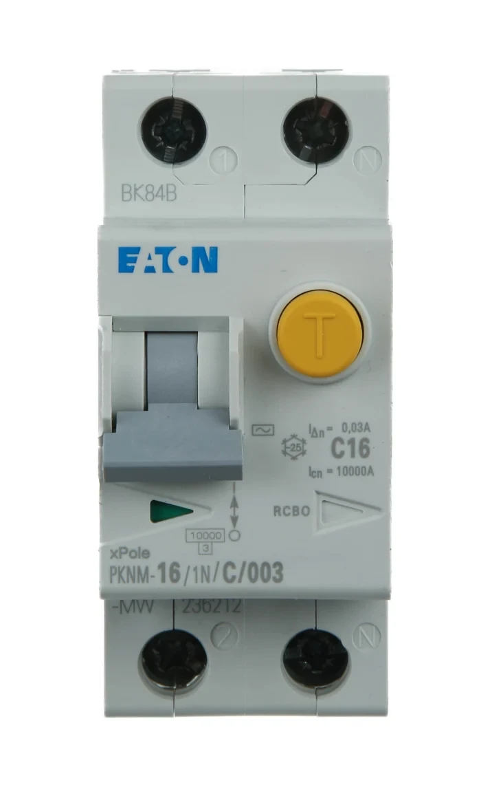 Disjoncteur modulaire 1P+N C 16A 10kA Diff AC 30mA — Synapses Maroc