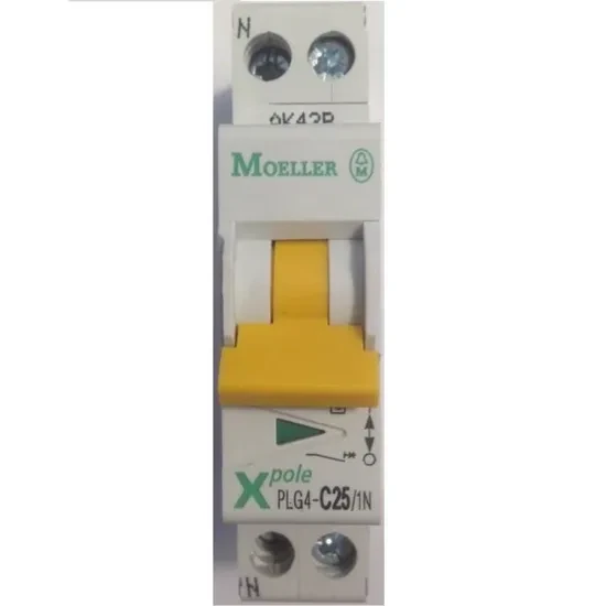 Disjoncteur modulaire 1P+N C 25A 4,5KA — Synapses Maroc