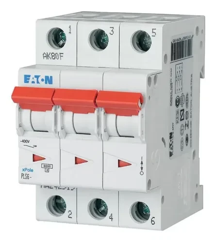 Disjoncteur modulaire 3P C 10A 6KA — Synapses Maroc