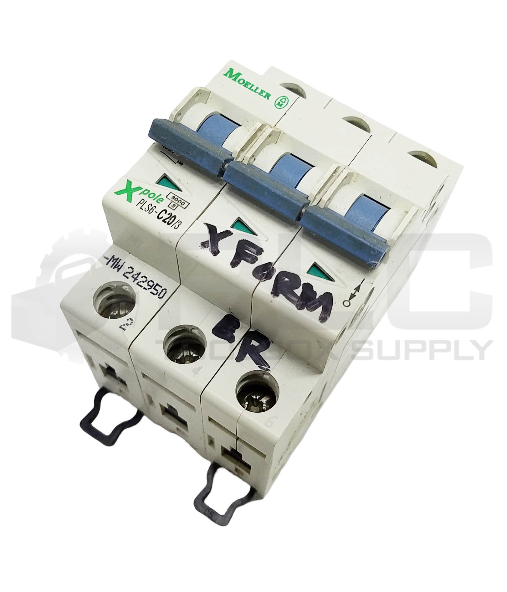 Disjoncteur modulaire 3P C 20A 6KA — Synapses Maroc