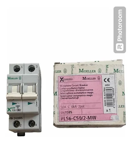 Disjoncteur modulaire 2P C 50A 6KA — Synapses Maroc