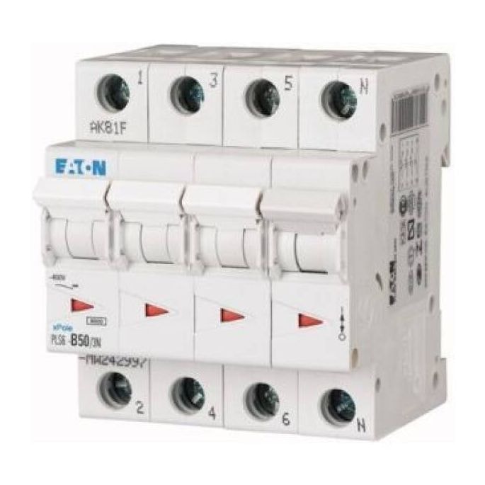 Disjoncteur modulaire 3PN C 50A 6KA — Synapses Maroc