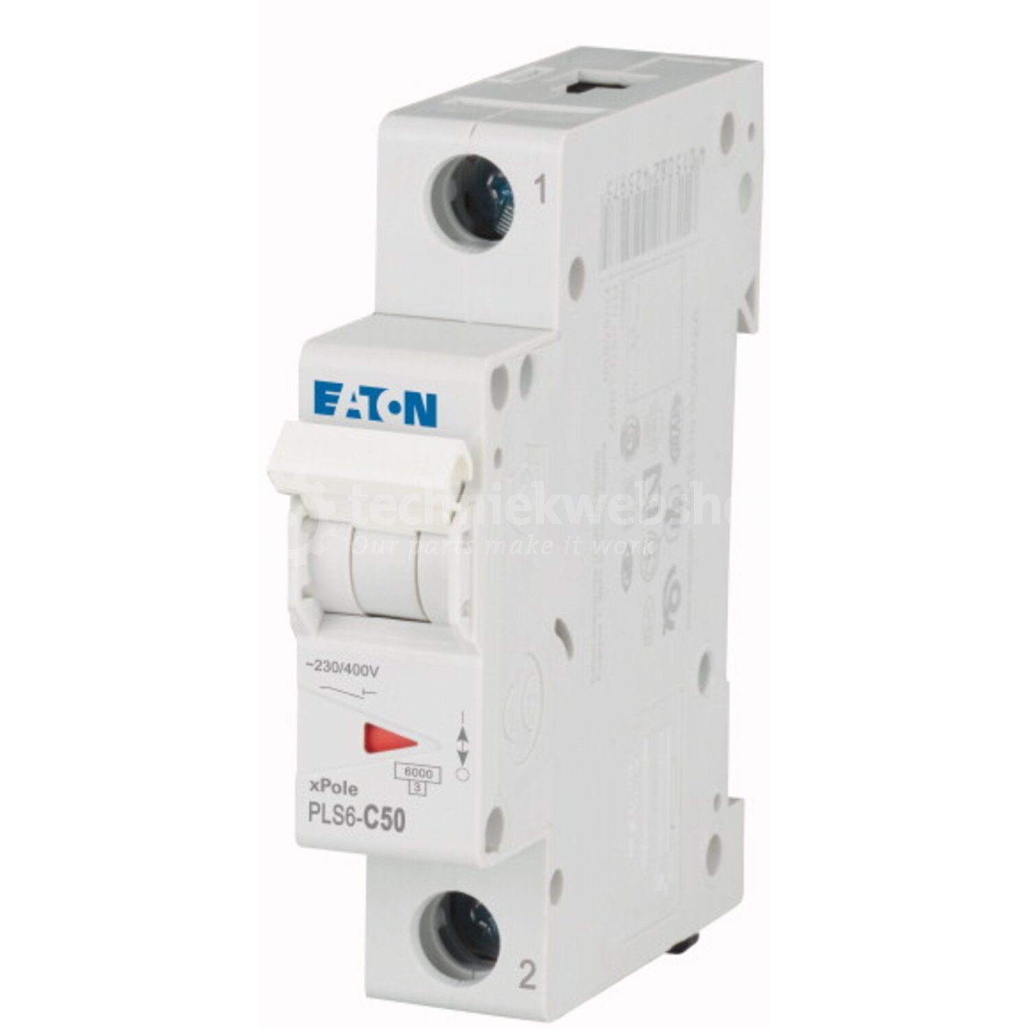 Disjoncteur modulaire 1P C 50A 6KA — Synapses Maroc