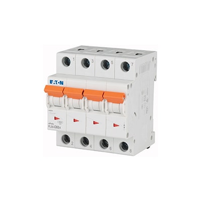 Disjoncteur modulaire 4P C 63A 6KA — Synapses Maroc