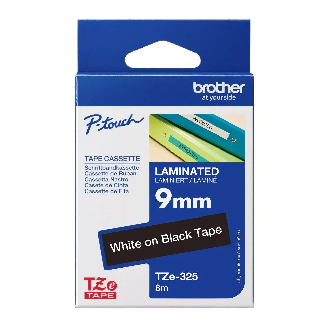 Brother BROTHER  Ruban Blanc - Noir 9mm — Synapses Maroc