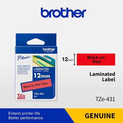 Brother BROTHER 12mm Noir - Rouge — Synapses Maroc